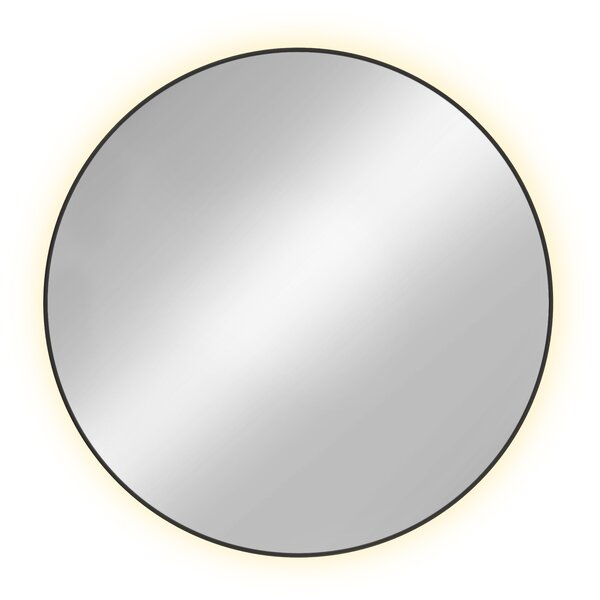 Baltica Design Tiny Border Bright oglindă 80x80 cm rotund cu iluminare auriu 5904107910826