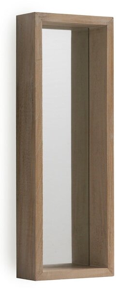Oglindă cu ramă de perete din lemn paulownia Geese Pure, 62 x 22 cm