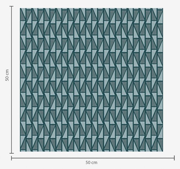 Tapet Lattice de culoare verde-albastru închis cu grinzi dense încrucișate, Tapet abstract, a00902v1 : Uwalls.ro
