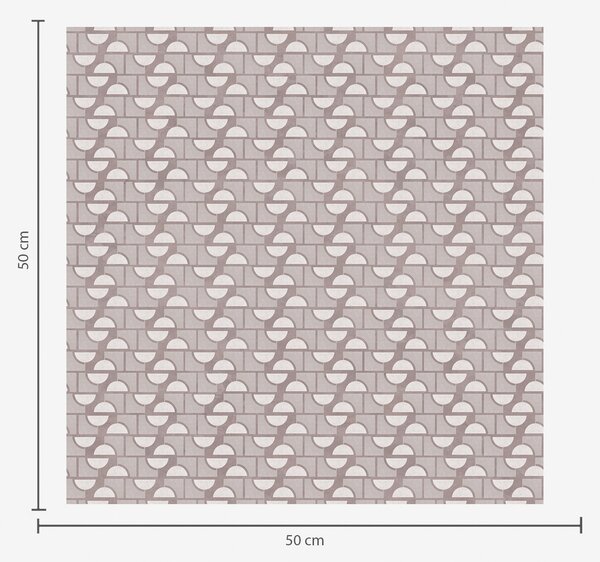 Tapet Semicerculi mici de culoare mov pe o grilă subtilă, Tapet abstract, a00916 : Uwalls.ro