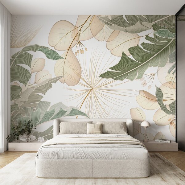 Tapet Frunziș, Fototapet Natură, Fototapet Frunze, w04853 : Uwalls.ro