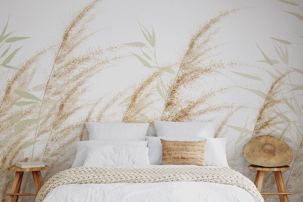 Tapet Pampas și iarbă uscată, Fototapet Natură, w04863 : Uwalls.ro