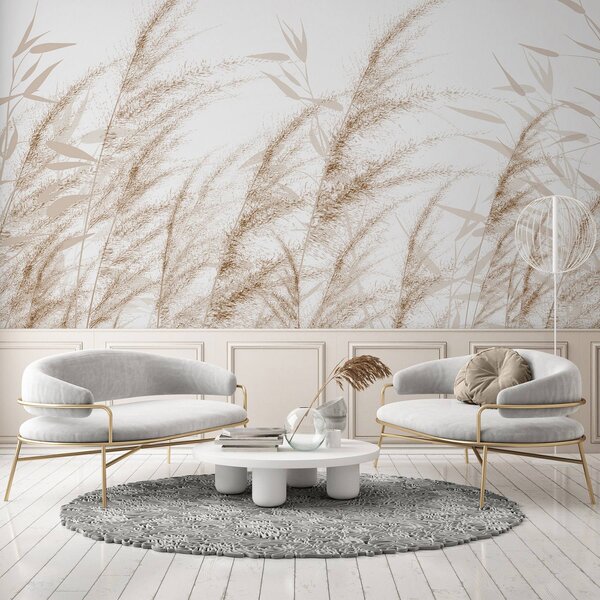 Tapet Pampas și iarbă uscată, Fototapet Natură, w04863v1 : Uwalls.ro