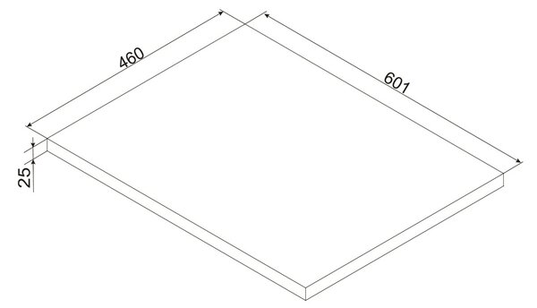Comad Ocean blat 60x46 cm stejar OCEAN 89-60