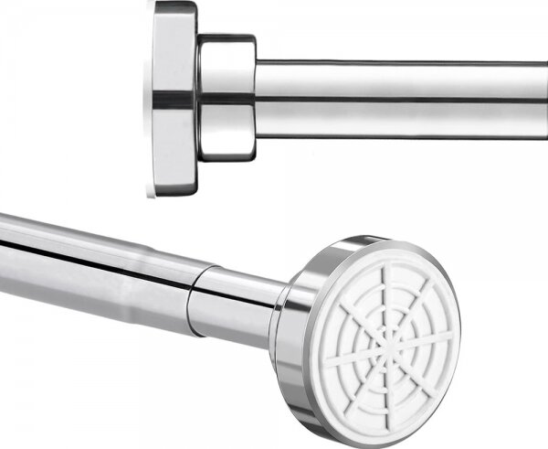 Bara telescopica pentru perdea 105-170 cm, L, argintiu, SCL01-SILVER-L