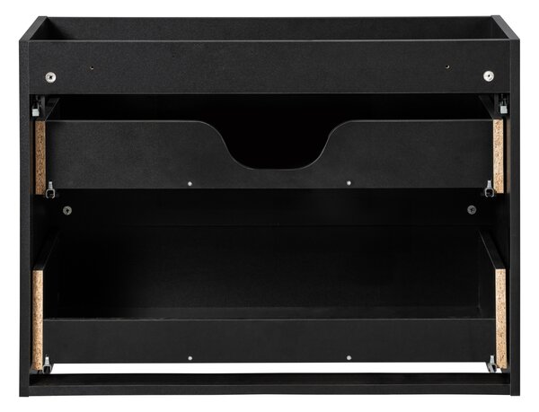 Comad Nova Black dulap 80x39x57 cm sub chiuveta pe perete negru NOVA BLACK D2 82-80-2S