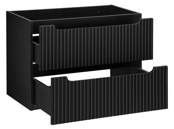 Comad Nova Black dulap 80x39x57 cm sub chiuveta pe perete negru NOVA BLACK D2 82-80-2S