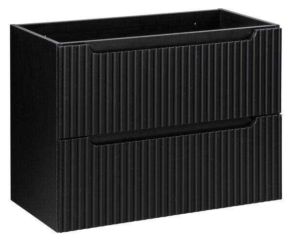 Comad Nova Black dulap 80x39x57 cm sub chiuveta pe perete negru NOVA BLACK D2 82-80-2S