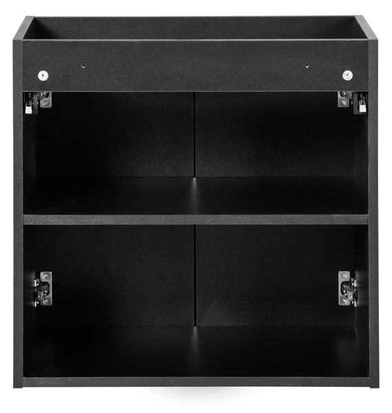 Comad Nova Black dulap 60x39x57 cm sub chiuveta pe perete negru NOVA BLACK D2 82-60-2D