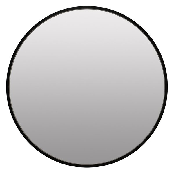 TELA oglindă rotundă neagră Diametrul oglinzii: 50 cm