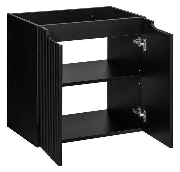 Comad Nova Black dulap 60x39x57 cm sub chiuveta pe perete negru NOVA BLACK D2 82-60-2D