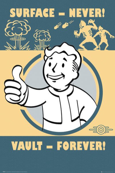 Poster Fallout 4 - Vault Forever, (61 x 91.5 cm)