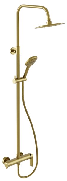 Excellent Clever 2.0 set de duș perete cu duș de ploaie auriu AREX.4181GB
