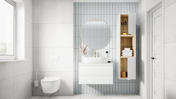 Excellent Virro oglindă 80x80 cm rotund auriu DOEX.VI080GB