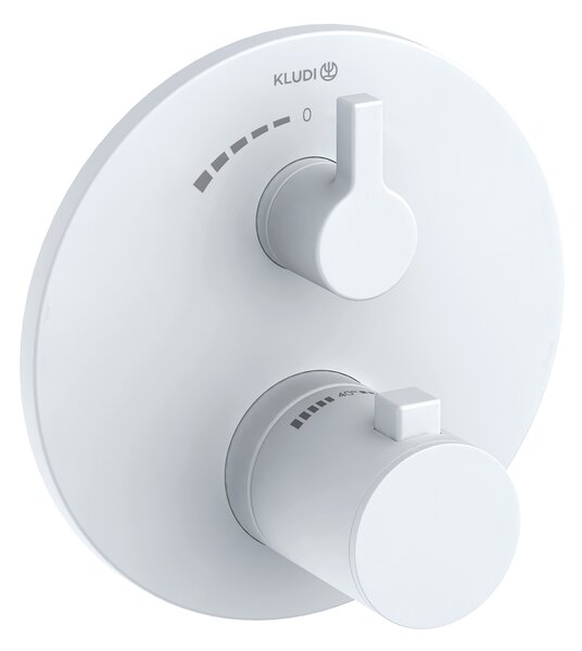 Kludi Nova Fonte Puristic baterie de duș ascuns cu termostat alb 208855315
