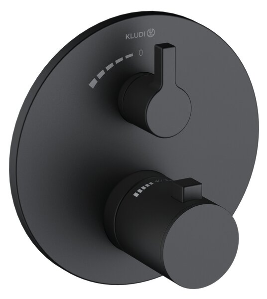 Kludi Nova Fonte Puristic baterie de duș ascuns cu termostat negru 208853915