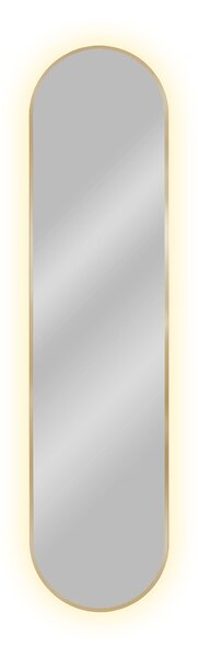 Baltica Design Tiny Border Pastille oglindă 50x100 cm oval cu iluminare auriu 5904107928982