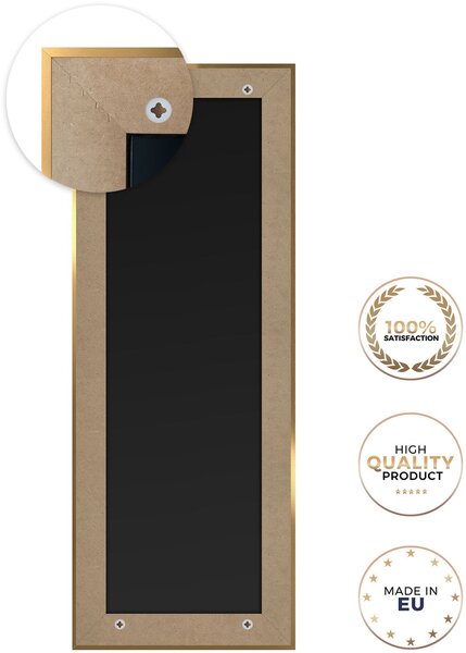 Styler Jyvaskyla oglindă 56x148 cm dreptunghiular auriu LU-12406