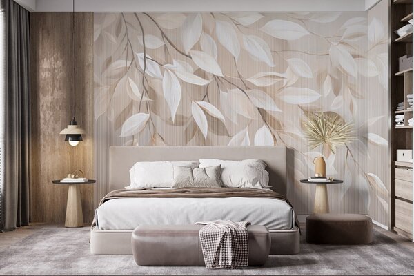 Tapet Ramură de copac atârnată, Fototapet Natură, Fototapet Frunze, w04903 : Uwalls.ro