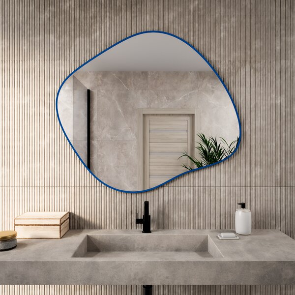 Baltica Design Tiny Border Stain III oglindă 50x43 cm albastru 5904107931845