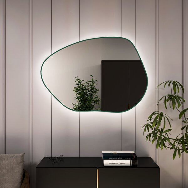 Baltica Design Bright Stain I oglindă 60x43 cm cu iluminare verde 5904107931647