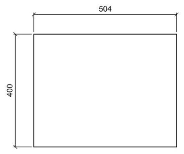Comad Nova White blat 50x40 cm alb NOVA WHITE 89-50