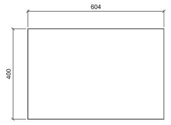 Comad Nova White blat 60x40 cm alb NOVA WHITE 89-60