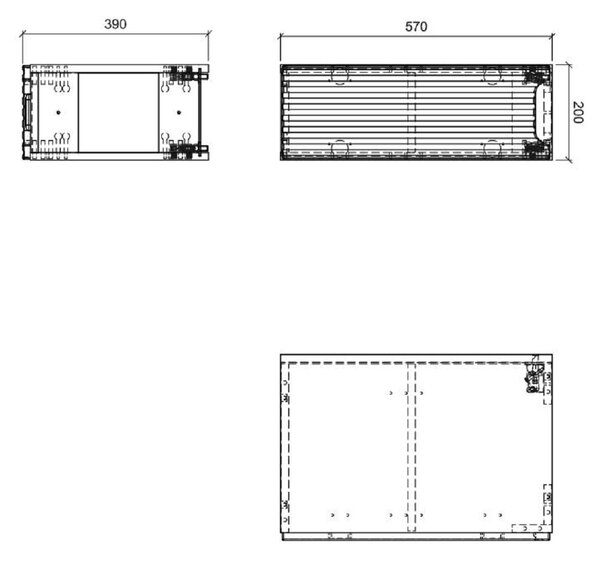 Comad Nova White dulap 20x39x57 cm alb NOVA WHITE 81-20-1D