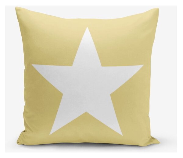 Față de pernă Minimalist Cushion Covers Stars, 45 x 45 cm, galben