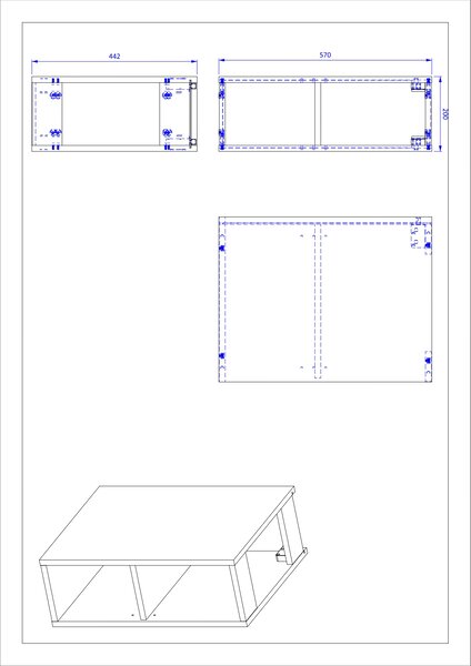 Comad Xilo regal 20x57 cm XILO OAK 81-01-A