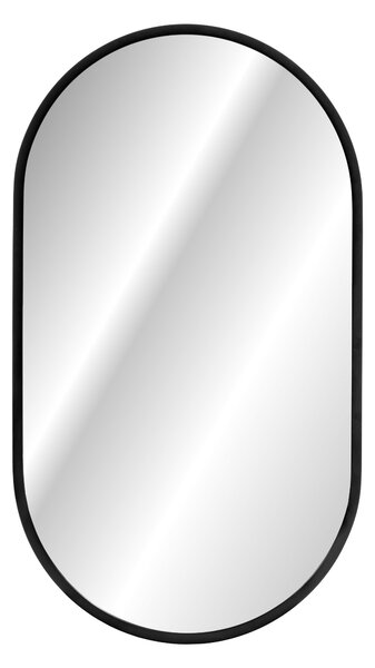 Comad Apollo oglindă 50x90 cm oval cu iluminare negru LUSTRO APOLLO BLACK