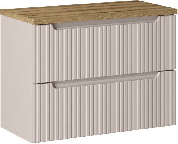 Set dulap Comad Nova Cashmere NOVA CASHMERE 82-80-2S, blat Comad Nova Oak NOVA OAK A 89-80