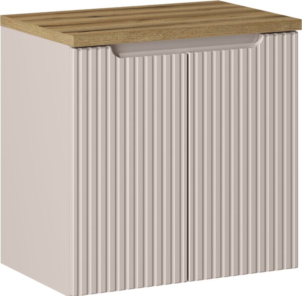 Set dulap Comad Nova Cashmere NOVA CASHMERE 82-60-2D, blat Comad Nova Oak NOVA OAK A 89-60