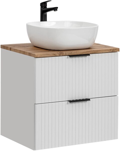 Set dulap Comad Adel White ADEL WHITE 82-60-B-2S, lavoar Comad Smile UM-6252SMILE40DP, ADEL OAK 89-60-B