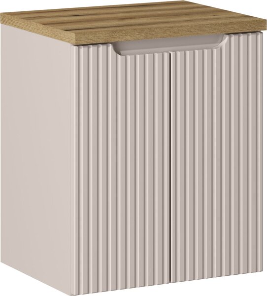 Set dulap Comad Nova Cashmere NOVA CASHMERE 82-50-2D, blat Comad Nova Oak NOVA OAK A 89-50