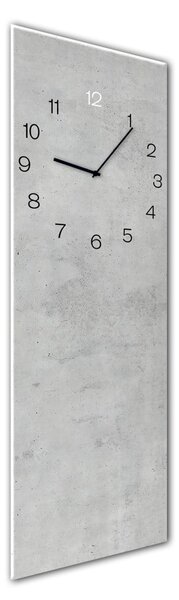 Ceas de perete Styler Glassclock Concrete, 20 x 60 cm