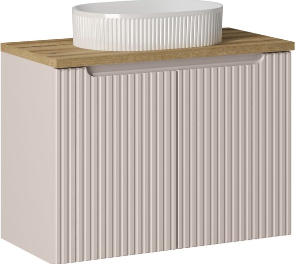 Set dulap Comad Nova Cashmere NOVA CASHMERE 82-80-2D, lavoar Comad Beyond BEYOND 5 WHITE ( E-6564 ), NOVA OAK A 89-80