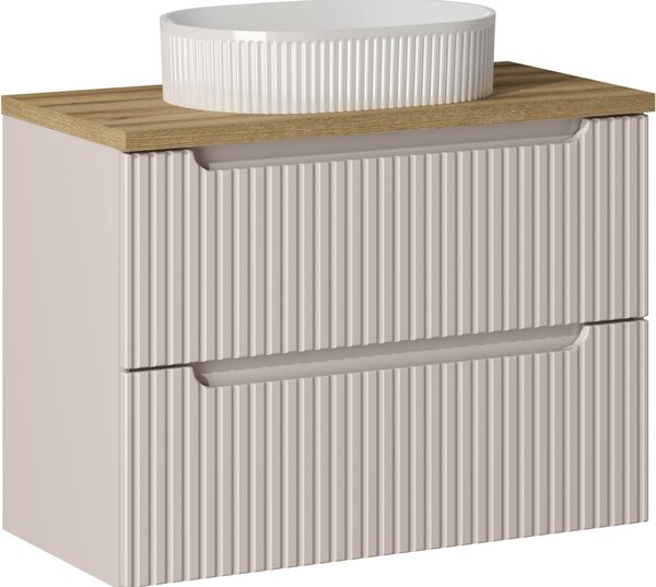 Set dulap Comad Nova Cashmere NOVA CASHMERE 82-80-2S, lavoar Comad Beyond BEYOND 5 WHITE ( E-6564 ), NOVA OAK A 89-80