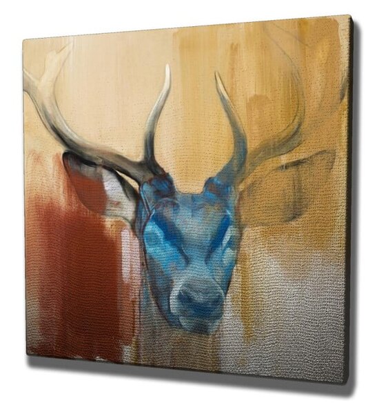 Tablou pe pânză Colorful Deer, 45 x 45 cm