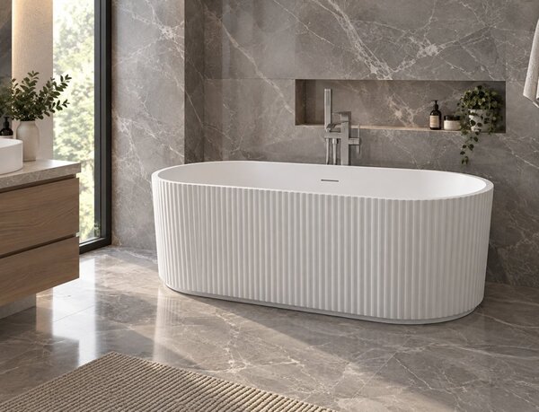 Cada freestanding Riza, 170 cm, riflată