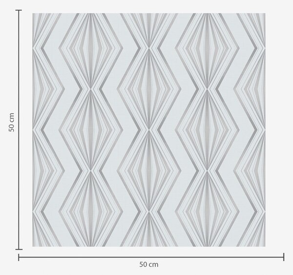 Tapet Formele de diamant în dungi într-o paletă rece de gri-albastru, Tapet abstract, a00925v3 : Uwalls.ro