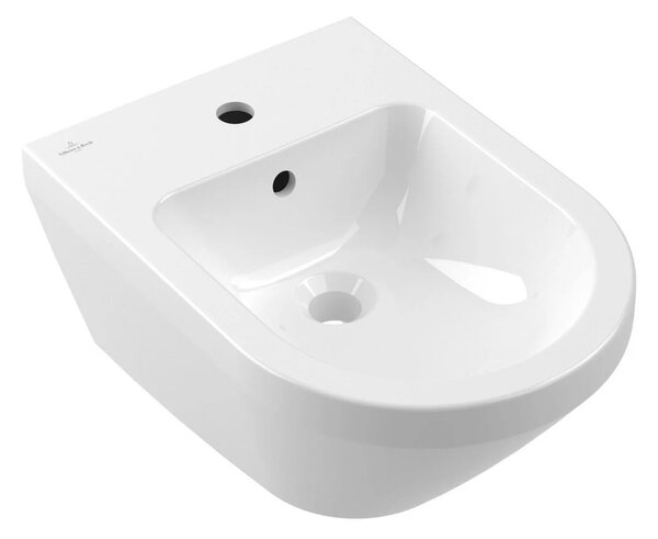 Set vas WC si bideu suspendat, Villeroy & Boch, Architectura, baterie crom