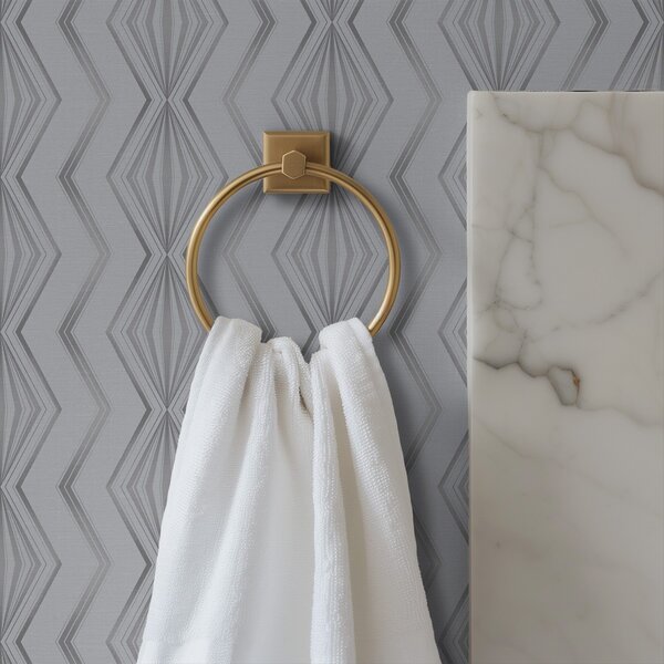 Tapet Model geometric cu romburi gri deschis, Tapet abstract, a00973v2 : Uwalls.ro