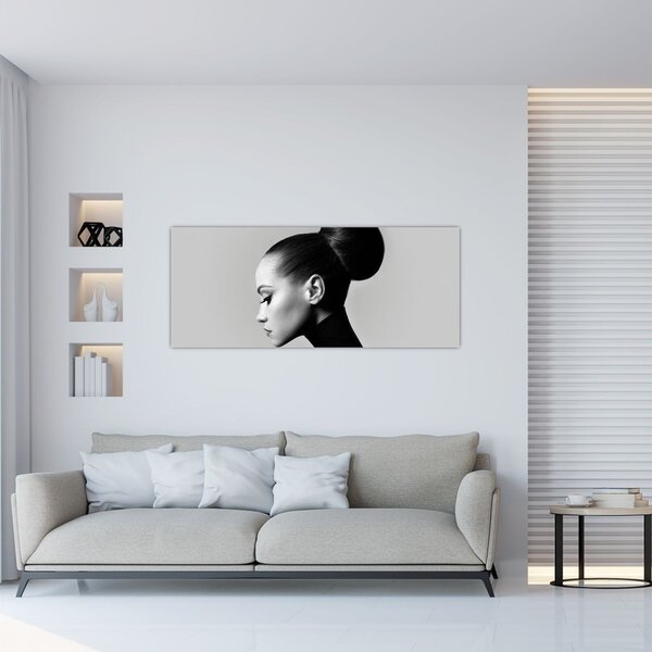 Tablou - Profilui femeii frumoase (120x50 cm)