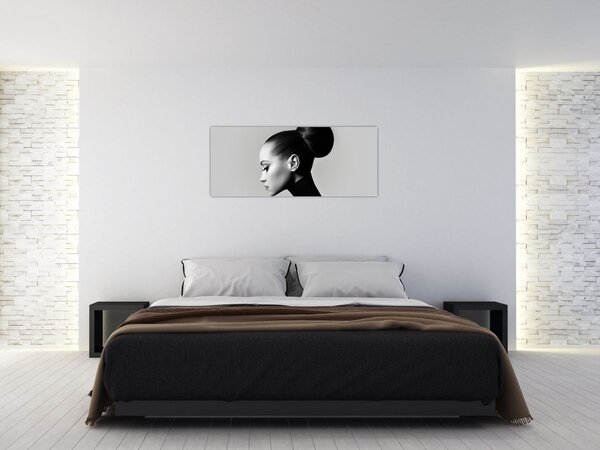 Tablou - Profilui femeii frumoase (120x50 cm)