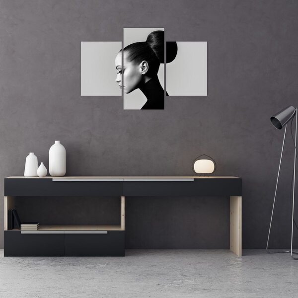 Tablou - Profilui femeii frumoase (90x60 cm)