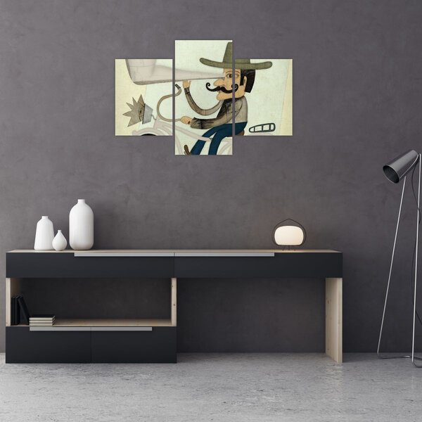 Tablou - Astronom pe bicicletă (90x60 cm)
