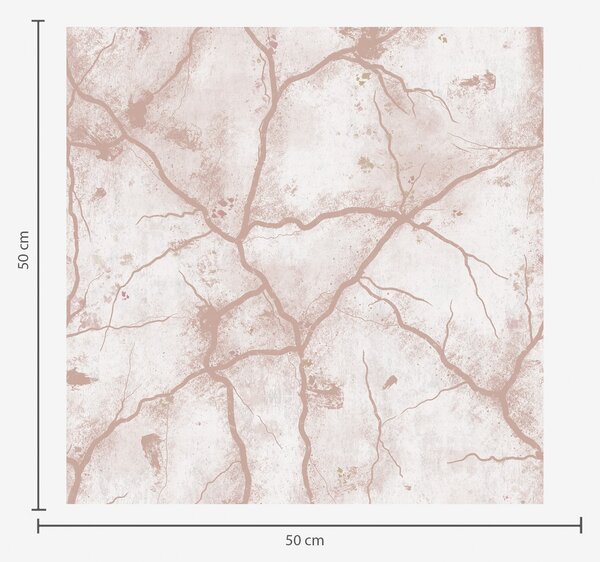 Tapet Beton ușor cu o dantelă de crăpături și pete roz, Tapet abstract, a00987 : Uwalls.ro