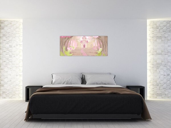 Tablou - Călătorie în regatul roz (120x50 cm)