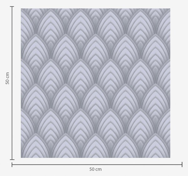 Tapet Arce volumetrice asemănătoare scalei de gri, cu un gradient ușor, Tapet abstract, a00989 : Uwalls.ro